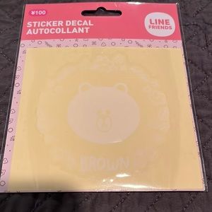 Line friends sticker decal autocollant